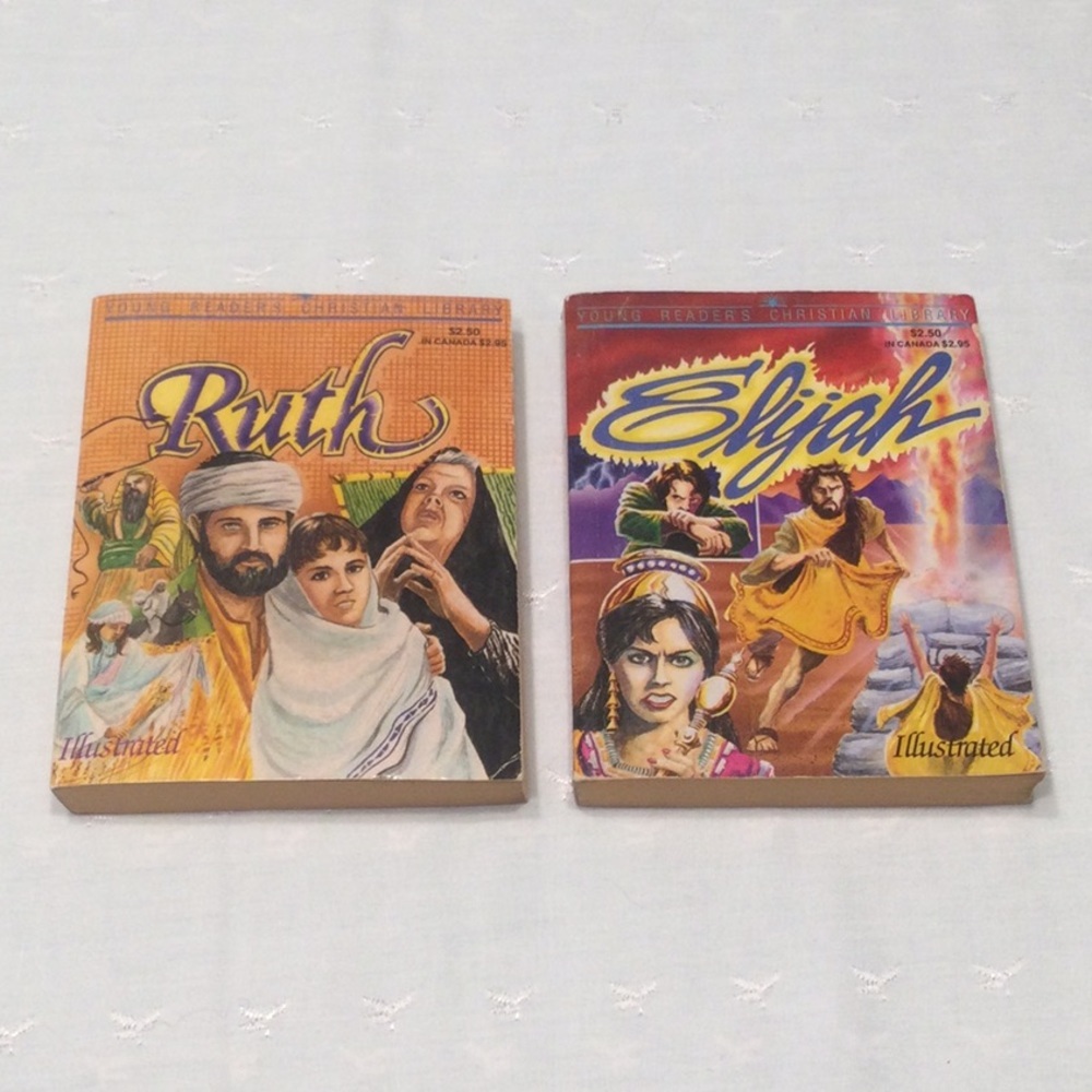 Young Readers Christian Library Two Paperback Books Ruth and Elijah​